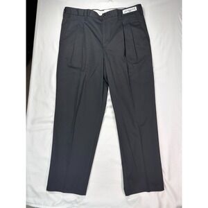 Cintas ComfortFLEX Uniform Work Pants Mens 38x30 Black Pleated Front Workwear